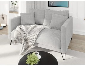 Светлосив шенилов диван 140 cm Freya – Ropez