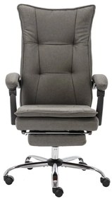 20369 vidaXL Офис стол, сив, текстил