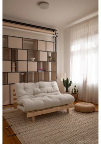 Кафяво-бежов разтегателен диван 140 cm Roots - Karup Design