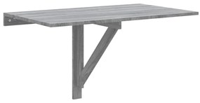 342651 vidaXL Сгъваема стенна маса сив сонома 100x60x56 см инженерно дърво