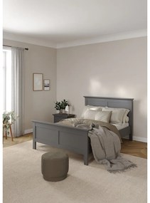 Сиво двойно легло 140x200 cm Paris – Tvilum