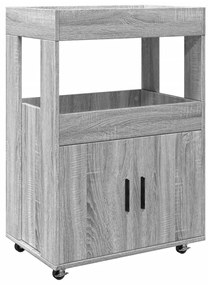 848274 vidaXL Бар количка, сив сонома, 60x39,5x89 см, инженерно дърво