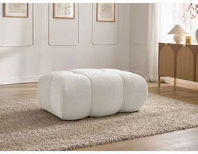 Бяла шенилова табуретка Ivane – Bobochic Paris