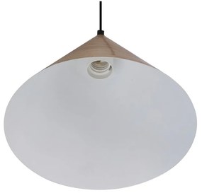 Кафява висяща лампа със стъклен абажур ø 25 cm Dunca - Candellux Lighting