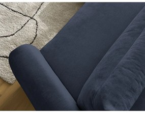 Тъмносин ъглов диван Aden – Bobochic Paris