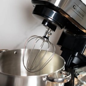 Планетарен миксер Goldmann GM-1115ED, 2800W, 10 л, 6 скорости + импулси, Таймер, Иноксова купа, LED, Инокс