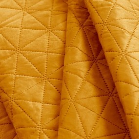 Жълто капитонирано покривало за легло 240x260 cm Laila – Restilo