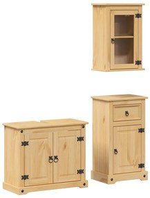 3334633 vidaXL Комплект мебели за баня от 3 части Corona