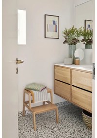 Синя и лилава памучна кърпа Dora, 50 x 100 cm - Hübsch