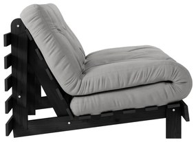 Сив разтегателен диван 140 cm Roots Black Night – Karup Design