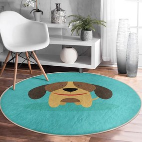 Тюркоазен детски килим ø 100 cm Comfort – Mila Home