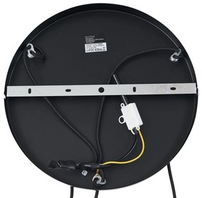 Ретро висяща лампа черна с таупе 3 светлини - Felt