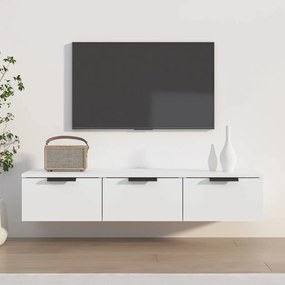 811403 vidaXL Стенен шкаф, бял, 102x30x20 см, инженерно дърво