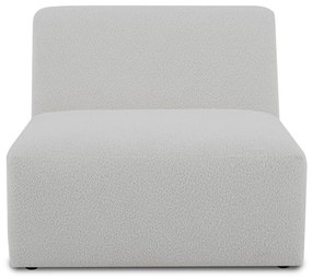 Бял модулен диван от букле (среден модул) Roxy – Scandic