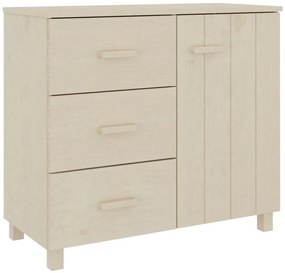 340428 vidaXL Сайдборд HAMAR, меденокафяво, 90x40x80 см, борово дърво масив