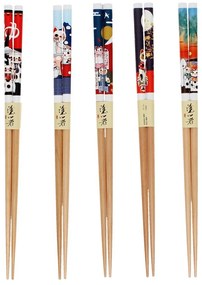 Дървени пръчици в комплект от 5 бр. в естествен цвят Beckoning Cats – Rex London