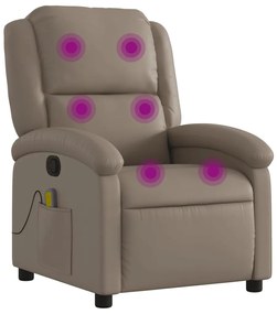 371788 vidaXL Масажен наклоняем стол, капучино, изкуствена кожа