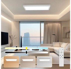 Brilagi - LED Затъмняема лампа FRAME SMART LED/30W/230V бяла IP44 + ДИСТАНЦИОННО УПРАВЛЕНИЕ