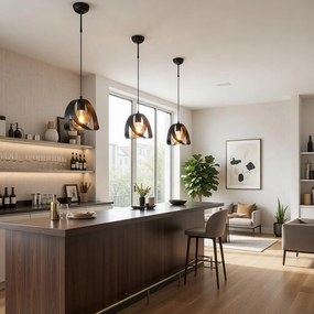 Пендел РИНО S, черен, 1xE27