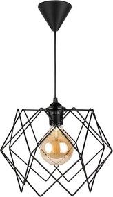 Pyant метална таванна лампа в черен цвят 23x17x70см.