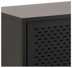 Черен метален нисък скрин 125x75 cm Newcastle – Actona