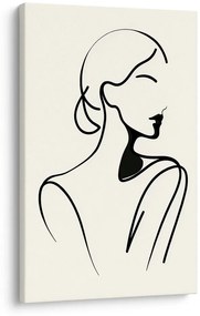 Картина на платно – Жена в минималистични линии