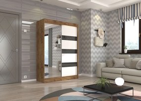 Гардероб Bissom 150 плъзгащ се-Fusiko-Leuko-Mauro