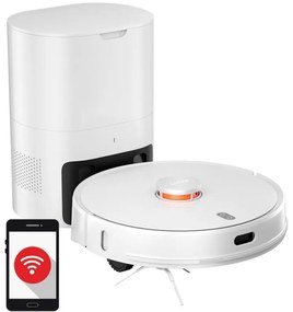 Прахосмукачка робот Xiaomi LYDSTO R1 Pro, 50W, Li-ion 5200 mAh, 3000 Pa, Wi-Fi, Мокро/сухо, Автоматично събиране на отпадъци, Автономия до 200 мин, Бял