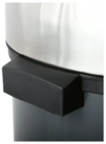 Тъмносиво стоманено кошче за боклук с отваряне с докосване 30 l – MSV