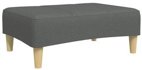 4007372 vidaXL Табуретка, тъмносива, 77x55x31 см, плат