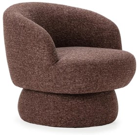 Лилаво/кафяво въртящо се кресло Dali – MOME