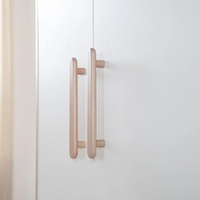 Детски гардероб в дъбов декор в бял и естествен цвят 96x190x50 cm Cabane – Roba