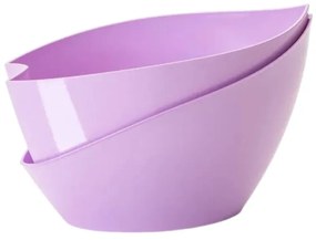 Пастелно лилава самонапояваща се саксия Doppio - Plastia