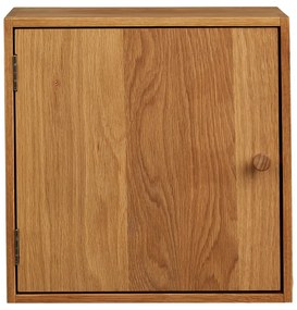 На няколко нива стенен рафт от масивен дъб в естествен цвят 18 cm Townsville – House Nordic