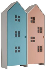 Светлосин и розов детски гардероб 115x171,5x37 cm Casami – Vipack