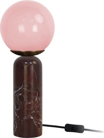 Бордо мраморна настолна лампа (височина 38 cm) Lazio Sphere – Leitmotiv