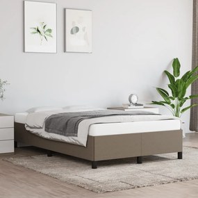3269635 vidaXL Рамка за легло без матрак, таупе, 120x190 см, плат