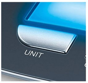 Кухенска везна с купа Beurer KS 25, 3кг., 1.2 литра, Дигитален дисплей, Безцветен/Черен