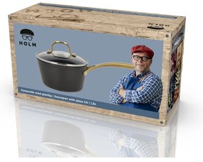 Алуминиев тиган с капак и незалепващо покритие подходящ за индукционен котлон 1,5 l – Holm