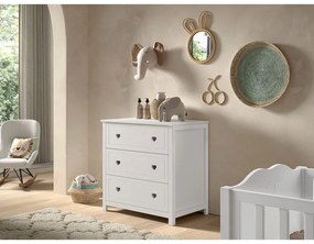 Бял детски скрин 90x89x57 cm Amori – Vipack