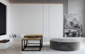 Пуф Rallou-тъмно сиво