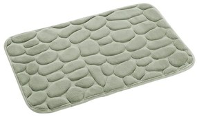 Зелен килим за баня 50x80 cm Ricochet – douceur d'intérieur