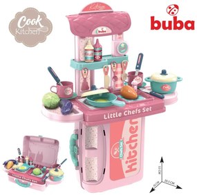 Buba - Комплект кухня Куфар Розова