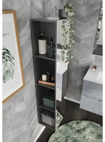 Шкаф за баня в цвят антрацит 31x144 cm Vasio - Germania