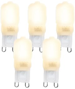Комплект от 5 LED крушки G9 CUTE PC 2W 200 lm 2700K