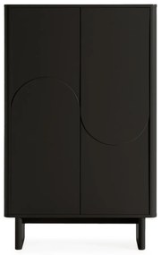 Черно шкафче 80x130x40 cm Solei – MOME