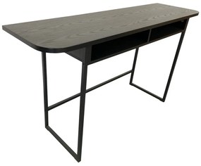 Черна конзолна маса от декор от ясен 40x140 cm Darlington – Actona