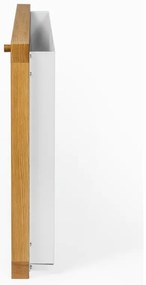 Бяла маса за накланяне, монтирана на стена Brenta - Woodman