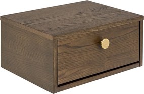 Нощно шкафче от декор от дъб в тъмно естествен цвят Monfort – Actona