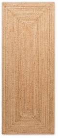 Двустранна/ръчно изработена ютена пътека в естествен цвят 80x200 cm Sharmila Natural Brown – Hanse Home